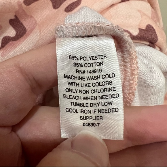 Xersion XL Semi Fit Pink Camo Hooded Shirt Dress O - Picture 4 of 4